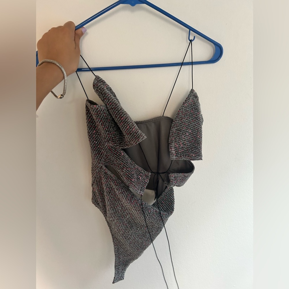 For love and lemons glitter bodysuit